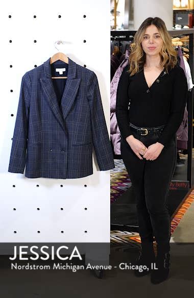 treasure and bond plaid double breasted blazer nordstrom