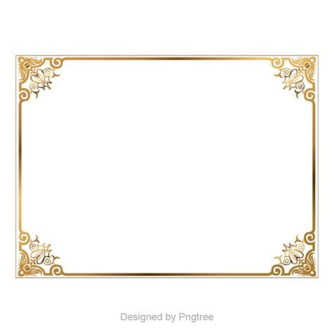 Golden Border，border Vector，boundary Golden Vector Picture Frame