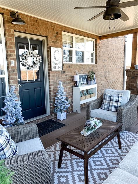 Maybe you would like to learn more about one of these? Neutral Christmas decor on the porch for warm and cozy ...