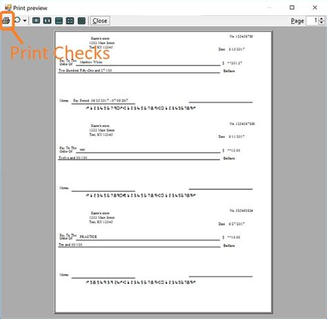Quicken Check Printing Template