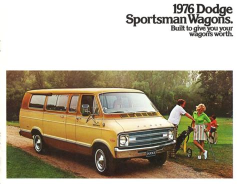 1976 Dodge Sportsman Wagons Models B100 B200 B300 Sales Brochure Ebay