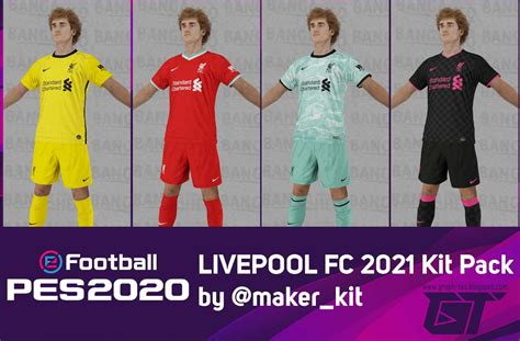 Pes 2020 Liverpool Fc 2021 Kit Pack By Makerkit
