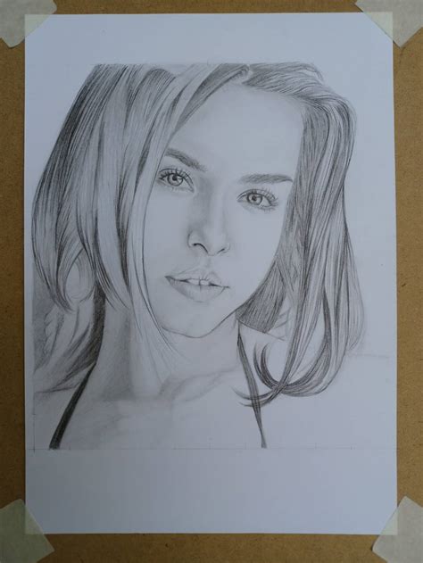 Hand Drawn Portrait Realistic Pencil Custom Drawing Sketch Portrait