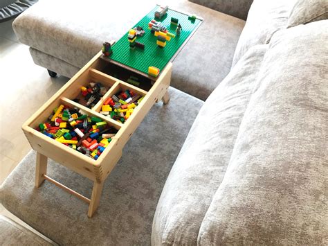 Lego City Storage Play Table Folding Custom Made Wooden Kids Children