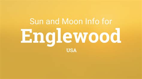 Sun And Moon Times Today Englewood 80110 Usa