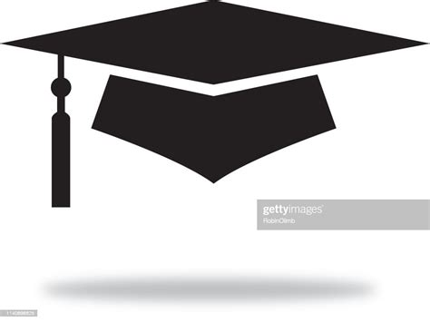 Black Graduation Cap With Shadow High Res Vector Graphic Getty Images