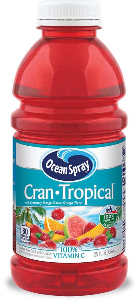 Cran∙tropical Cranberry Tropical Juice Drink Ocean Spray