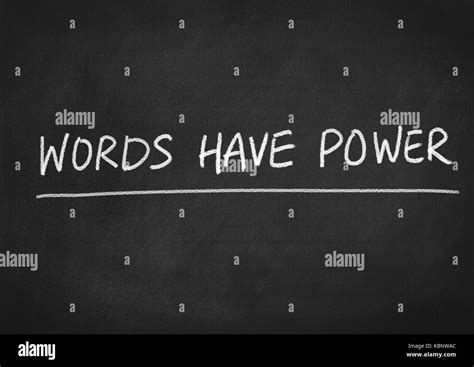 Words Have Power Stock Photo Alamy