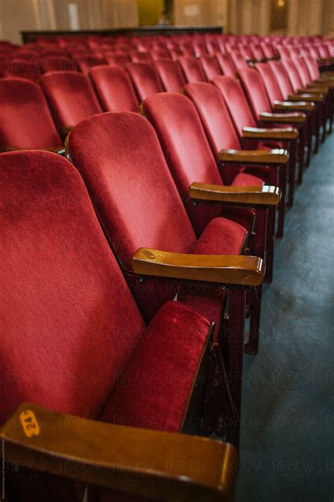 Theater Seats In Red By Stocksy Contributor Raymond Forbes Llc