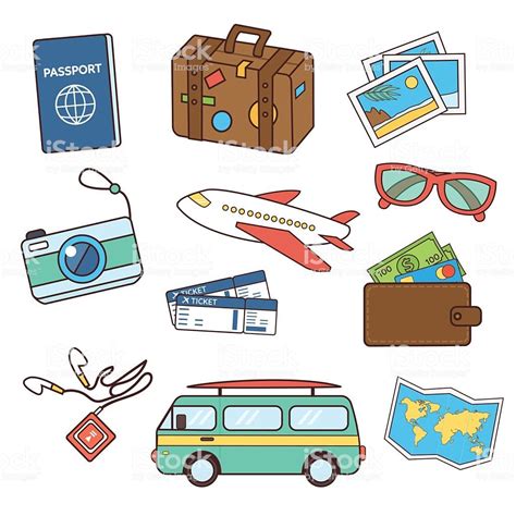 Iconos De Viajes Ilustración De Iconos De Viajes Y Más Vectores Libres