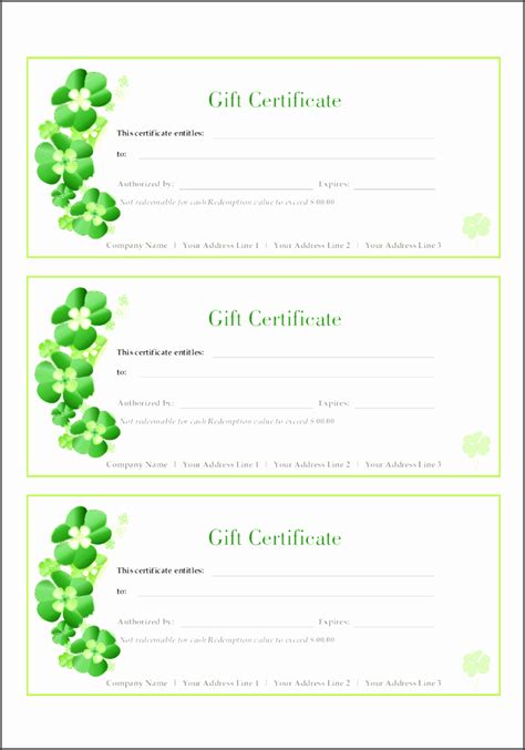 Download the official pdf or view online. 10 Gift Voucher Template In Editable form ...