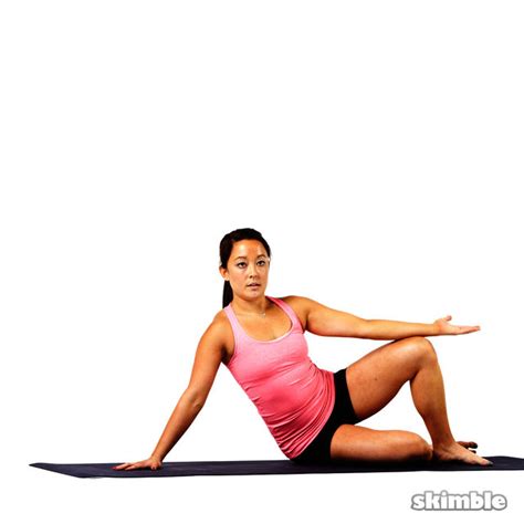 Pilates Right Side Bends Exercise How To Workout Trainer By Skimble