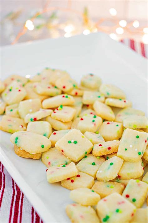 Christmas Shortbread Bites Recipe Shugary Sweets