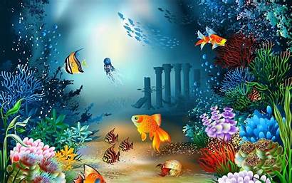 Desktop Sea Under Wallpapers Underwater Backgrounds Fish