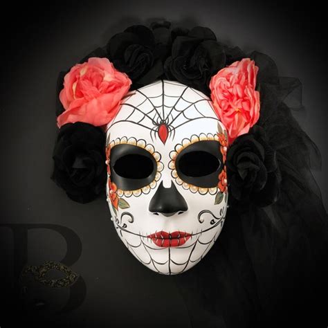 De Muertos Celebration Party Day Of The Dead Masquerade Mask Wear Deco