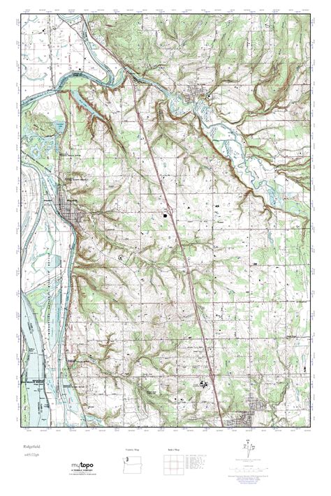 Mytopo Ridgefield Washington Usgs Quad Topo Map