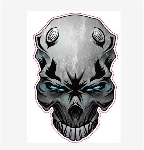 Skull Car Motorcycle Sticker And Decals 3d Reflective Car Stickers