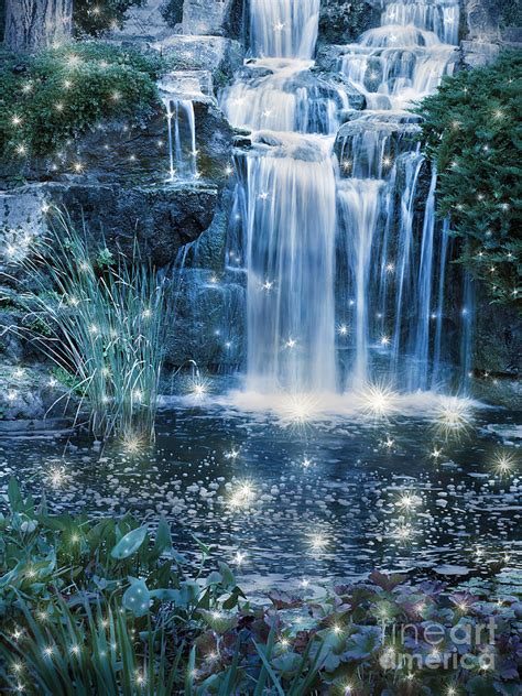 Magic Night Waterfall Scene Photograph By Alex Hubenov Fine Art America