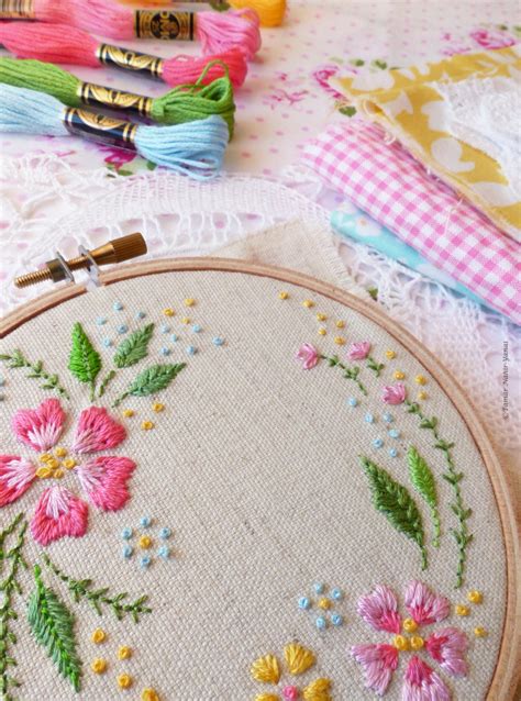 Circle Of Flowers 4 Embroidery Kit Tamar Nahir Yanai