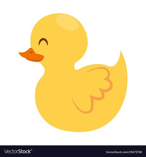 Cute Little Duck Icon Royalty Free Vector Image