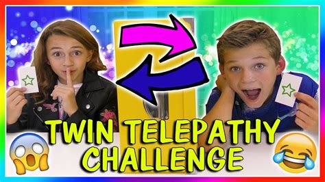 Twin Telepathy Challenge We Are The Davises Youtube