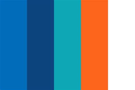 Blue Orange Bold Color Palette Colorpalettes Colorschemes Design