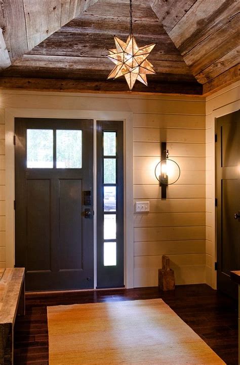 See more ideas about shiplap ceiling, house interior, home. Rustic Foyer with reclaimed barnwood ceiling, shiplap ...