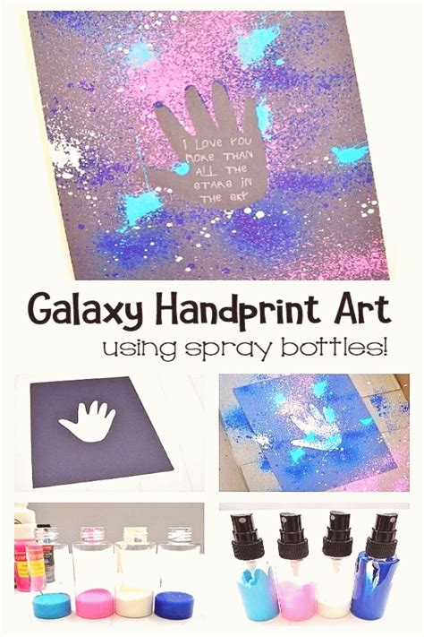 Galaxy Handprint Art Project For Kids This Process Art Activity For