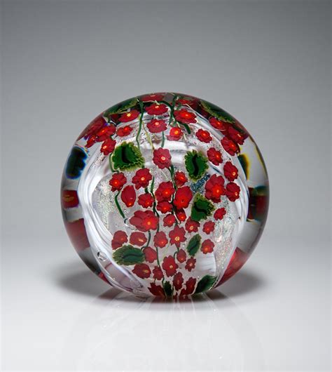 Poinsettia Paperweight By Shawn Messenger Art Glass Paperweight Artful Home