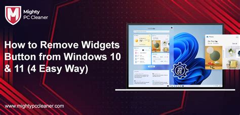 How To Remove The Widgets Button From Windows 11 Youtube
