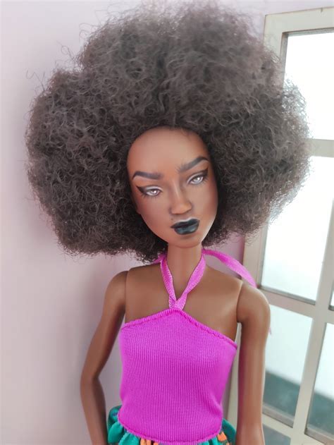 Barbie Fashionista Custom Repaint Ooak Etsy
