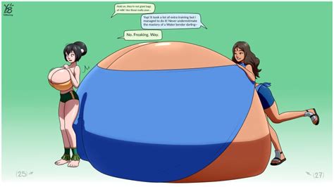 Rule 34 2girls Avatar The Last Airbender Big Breasts Breast Expansion Breasts Clothing Dark