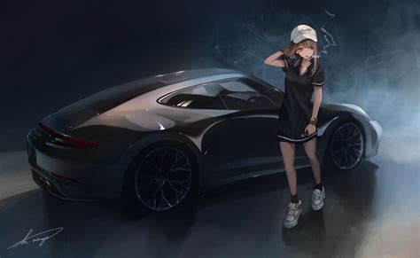 Fondos De Pantalla Koh Chicas Anime Porsche 911 Carrera Vestido