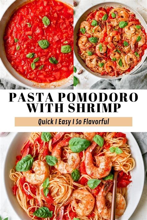 Pasta Pomodoro With Shrimp Is The Perfect Easy Pasta Dinner Recipe