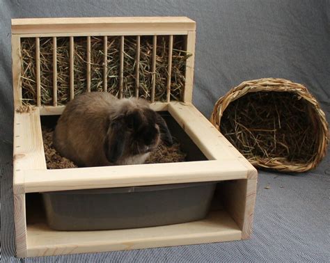 Bunny Rabbit Hay Feeder And Litter Box