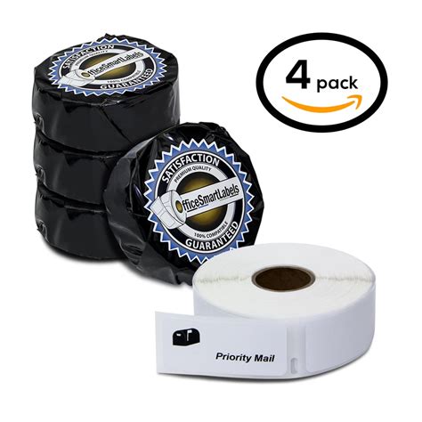 4 Rolls Of Dymo 30336 Compatible Multipurpose Labels For Labelwriter