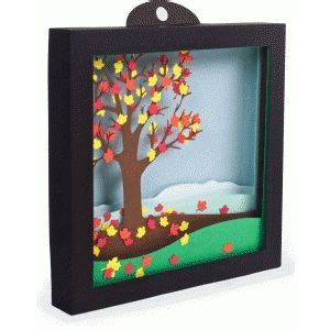 3d falling leaves shadow box (small) in 2020 | Shadow box, 3d shadow