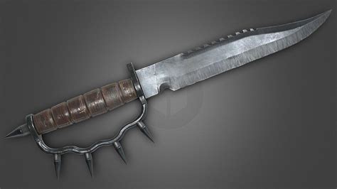 Fallout 3 Trench Knife Buy Royalty Free 3d Model By Aidanwatts3d