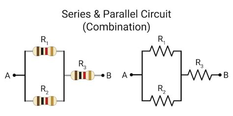 Premium Vector Series And Parallel Combination Resistor Circuit