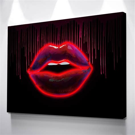 Nordic Poster Canvas Painting Room Decor Red Lips Picture Posters And Prints Wall Art Cuadros