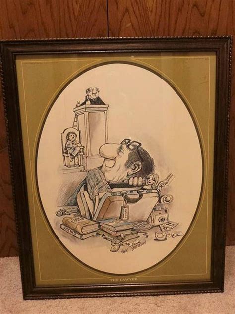 Vintage 1975 Gary Patterson Print The Lawyer Gary Patterson Etsy Vintage Patterson
