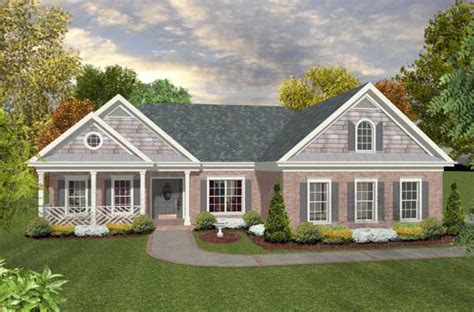 Southern Colonial House Plan 3 Bedrooms 2 Bath 1800 Sq Ft Plan 4 288