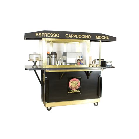 Espresso And Coffee Cart Small Black Dressed Air Designs