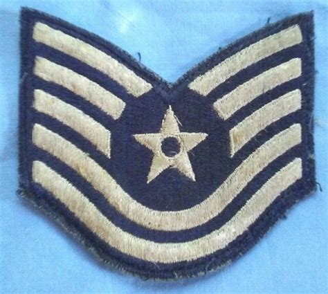 Ww2 Us Army Air Force Technical Sergeant Insignia Arm Patch Original Ebay
