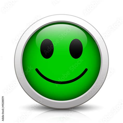 Positive Good Mood Smiley Evaluation Icon Button Vecteur Stock