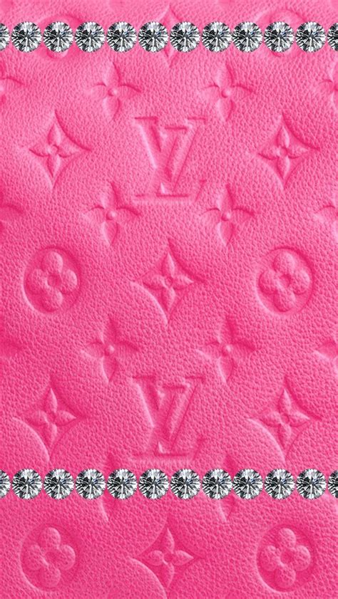 Aesthetic Glitter Louis Vuitton Wallpaper Pink