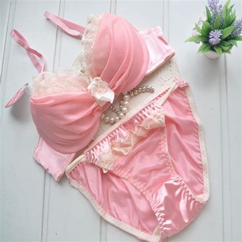 Pink Lingerie Set Bras Panties Underwear Underclothes Pink Lingerie