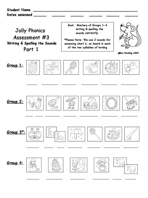 The letter sounds are split into seven groups as shown below. Jolly Phonics Assessment in 2020 | Jolly phonics, Phonics assessments, Phonics