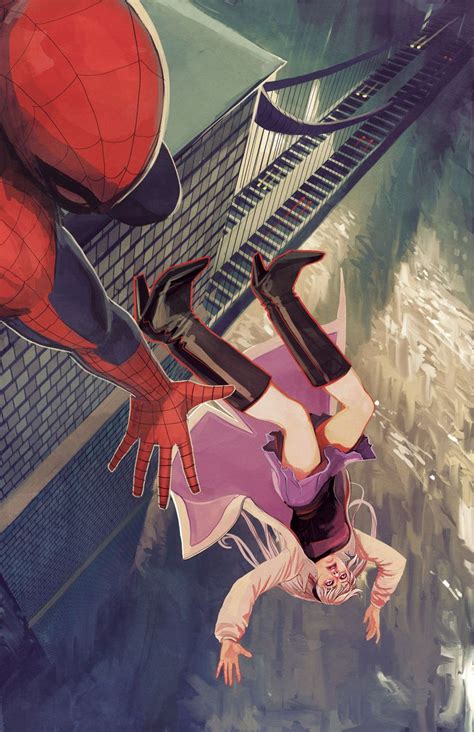 Gwen Stacys Death Tribute Cover By Stéphanie Hans Spiderman Marvel