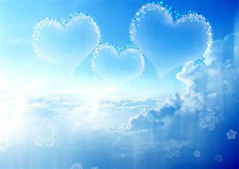 3 Hearts Blu Love Corazones Sky Beautyful Hd Wallpaper Peakpx